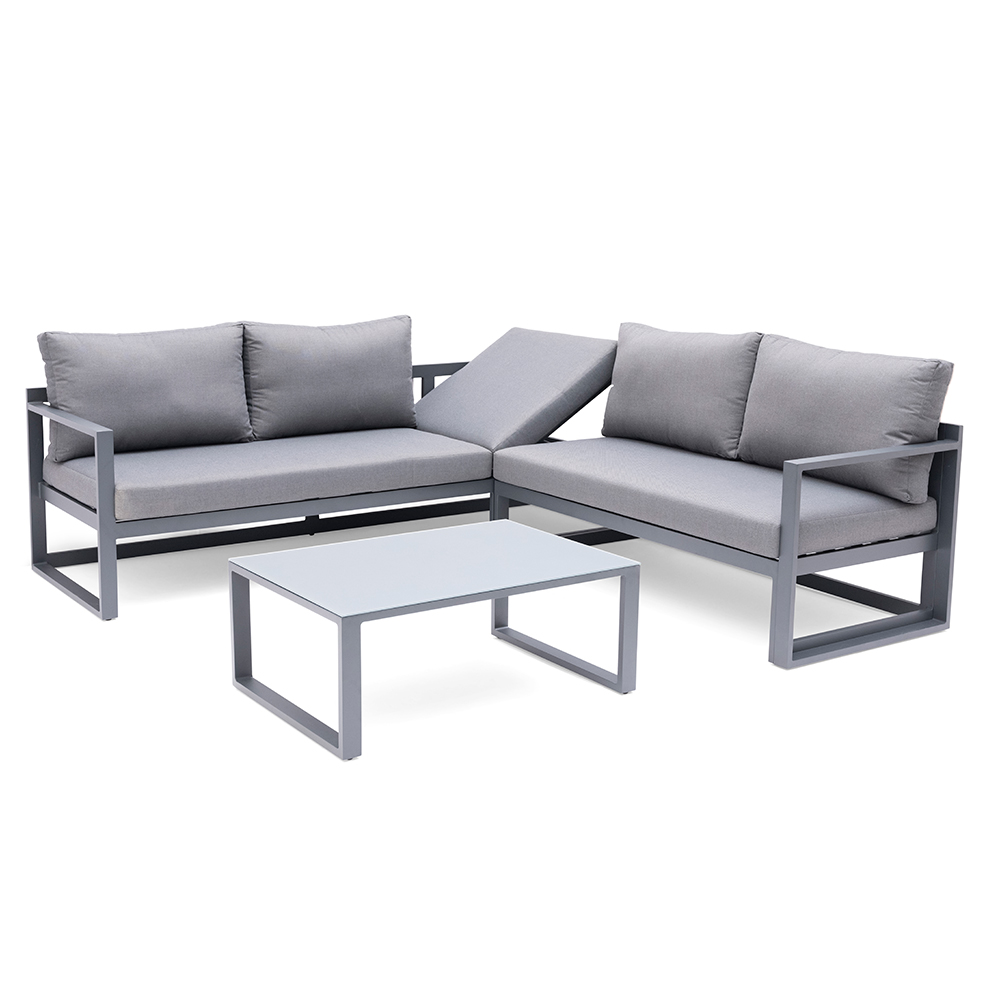 Soffgrupp Hillerstorp Lundamo Loungesoffa Utomhus, Höj- & Sänkbar Del