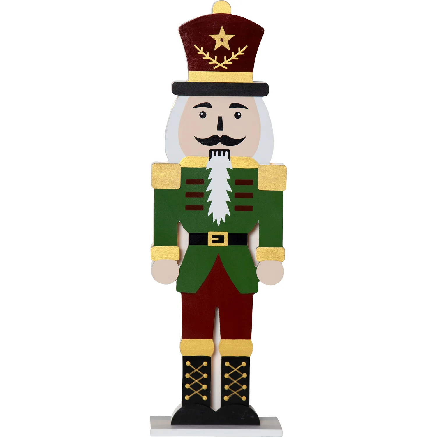 Nutcracker gren/red 50cm Grön