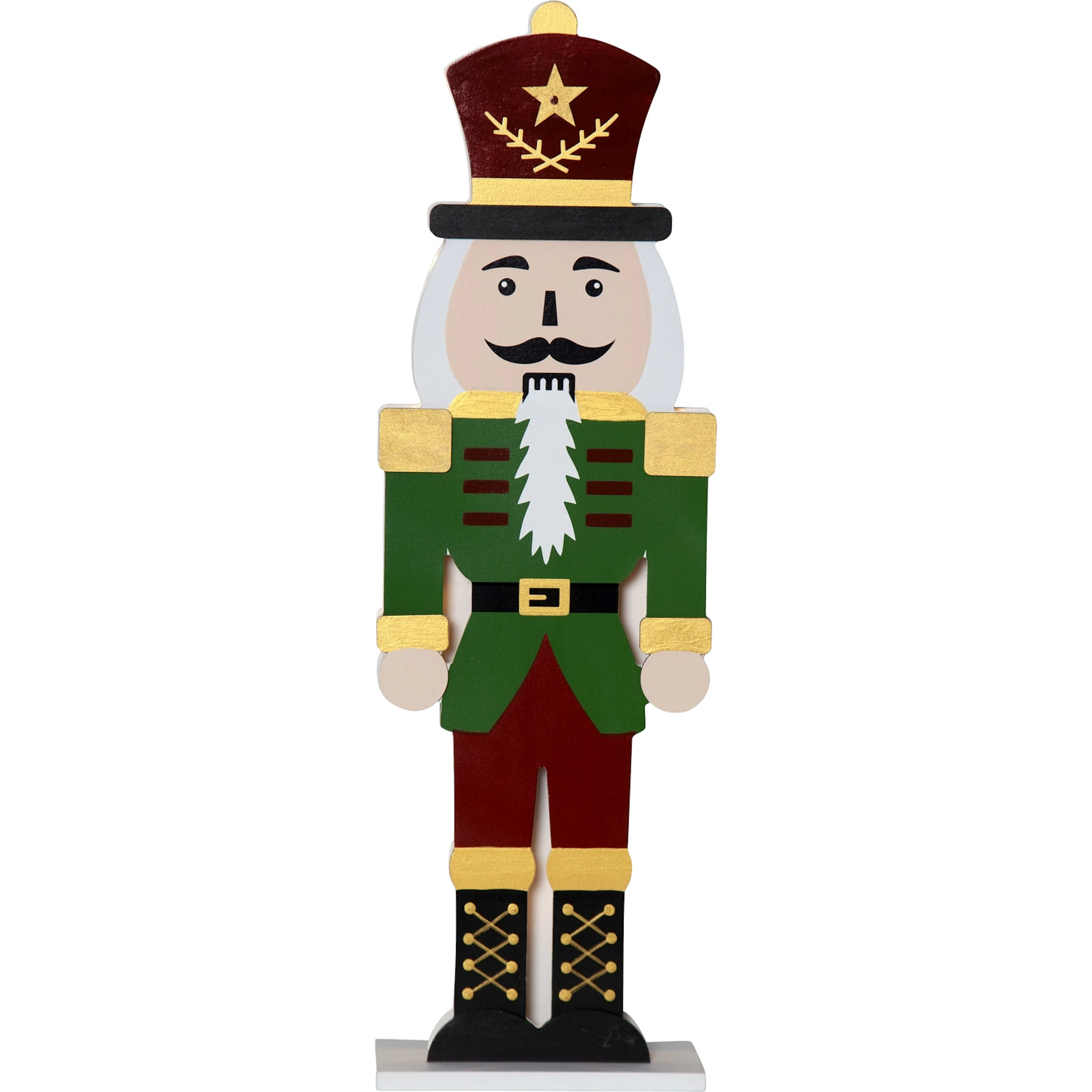 Nutcracker gren/red 50cm Grön
