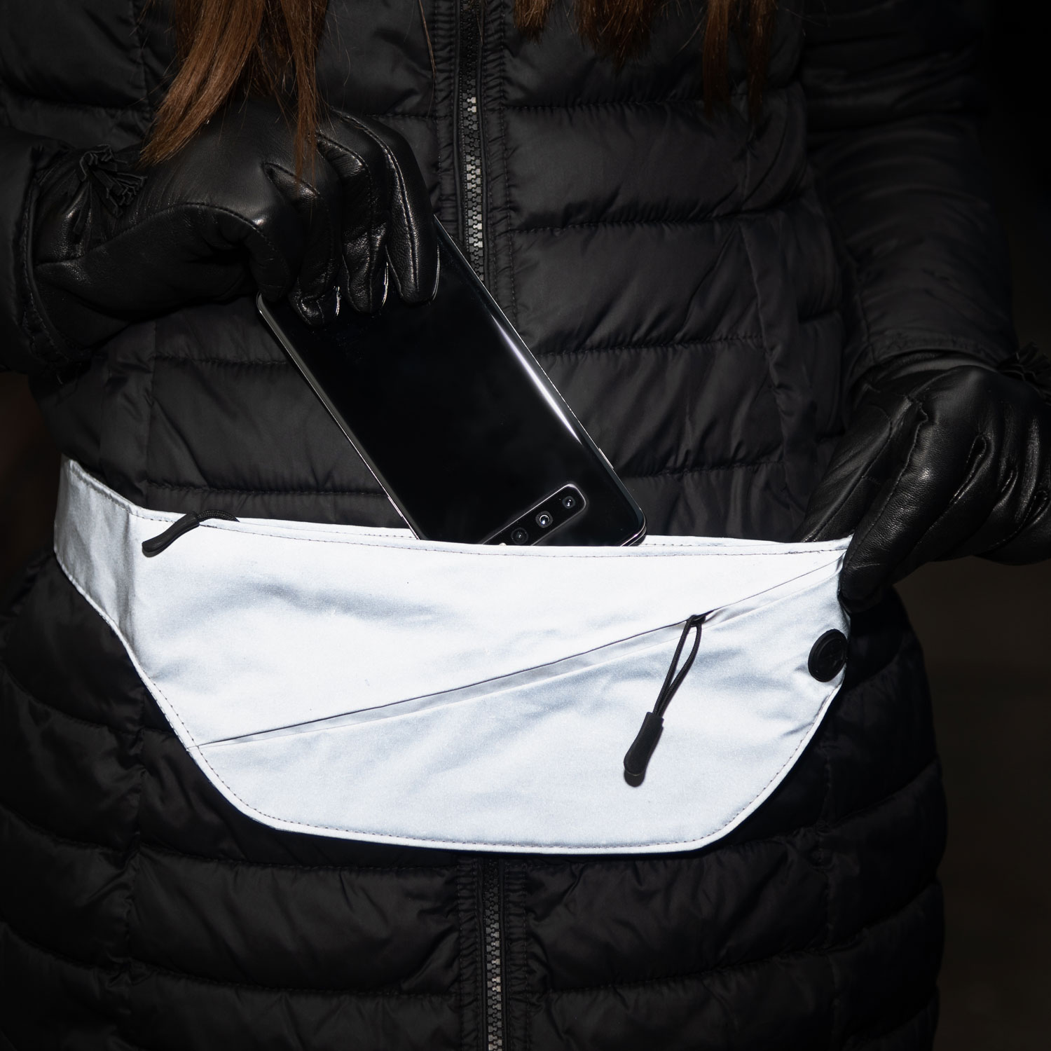 Träningsredskap Atom Reflekterande Träningsband Löparbälte med Fickor