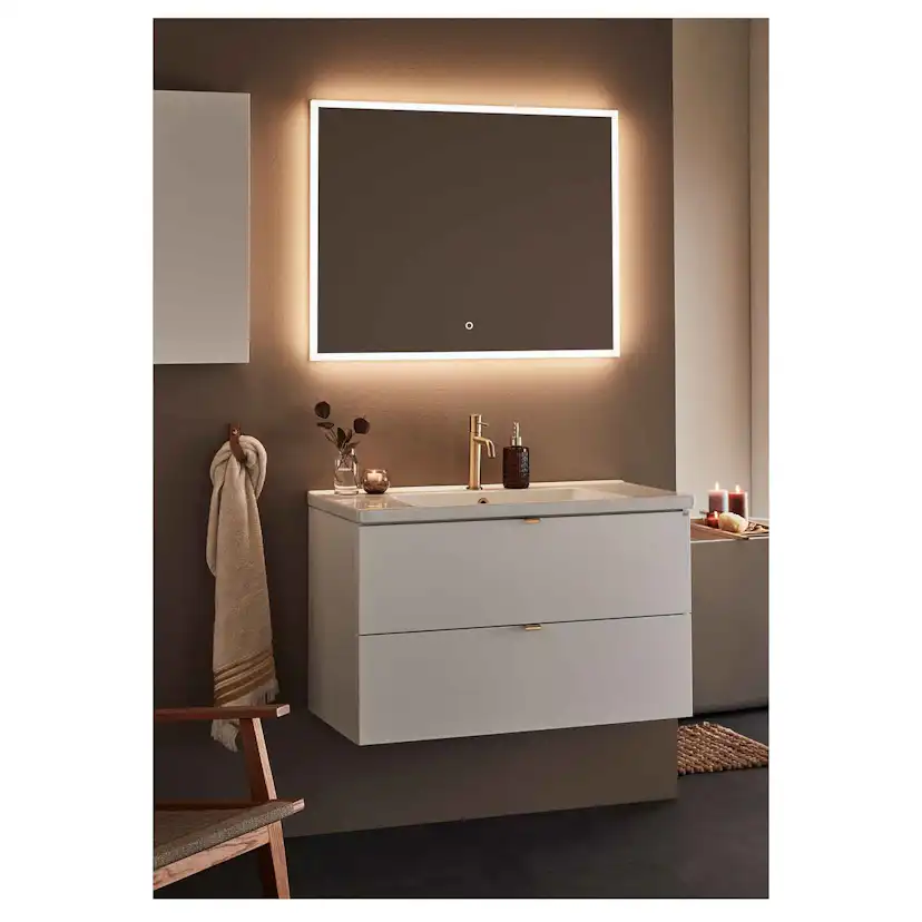 Spegel Hafa Store Square Led