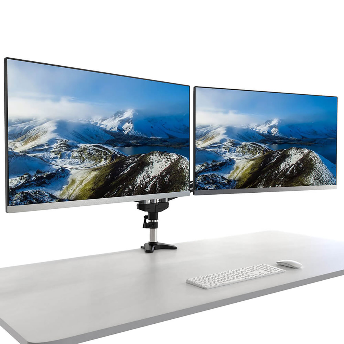 Monitor Arm Desire2 Duo Aluminium upp till 32"