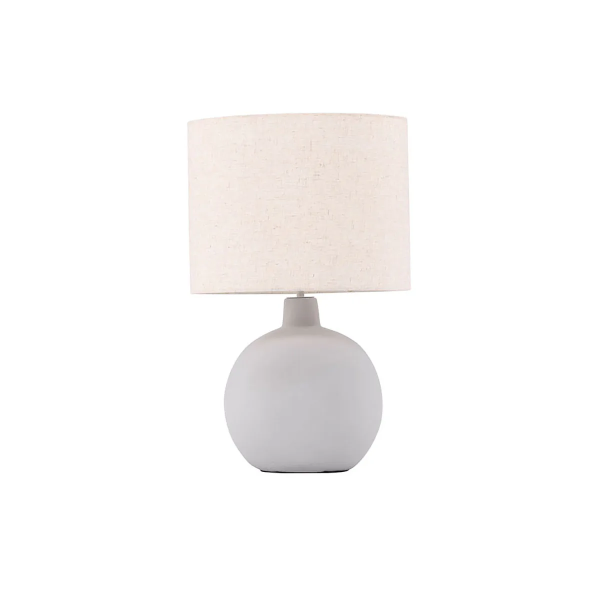 Torcello Table Lamp - Darkgrey / Beige Ceramic/linen Beige