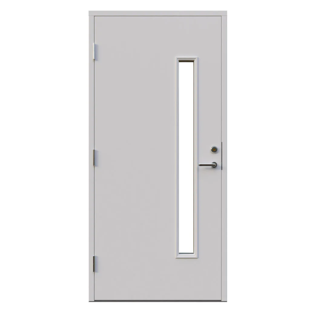 Almberg 9x21 V NCS S-0502-Y BxH: 90x210 cm, S-0502-Y, Vit, Vänster