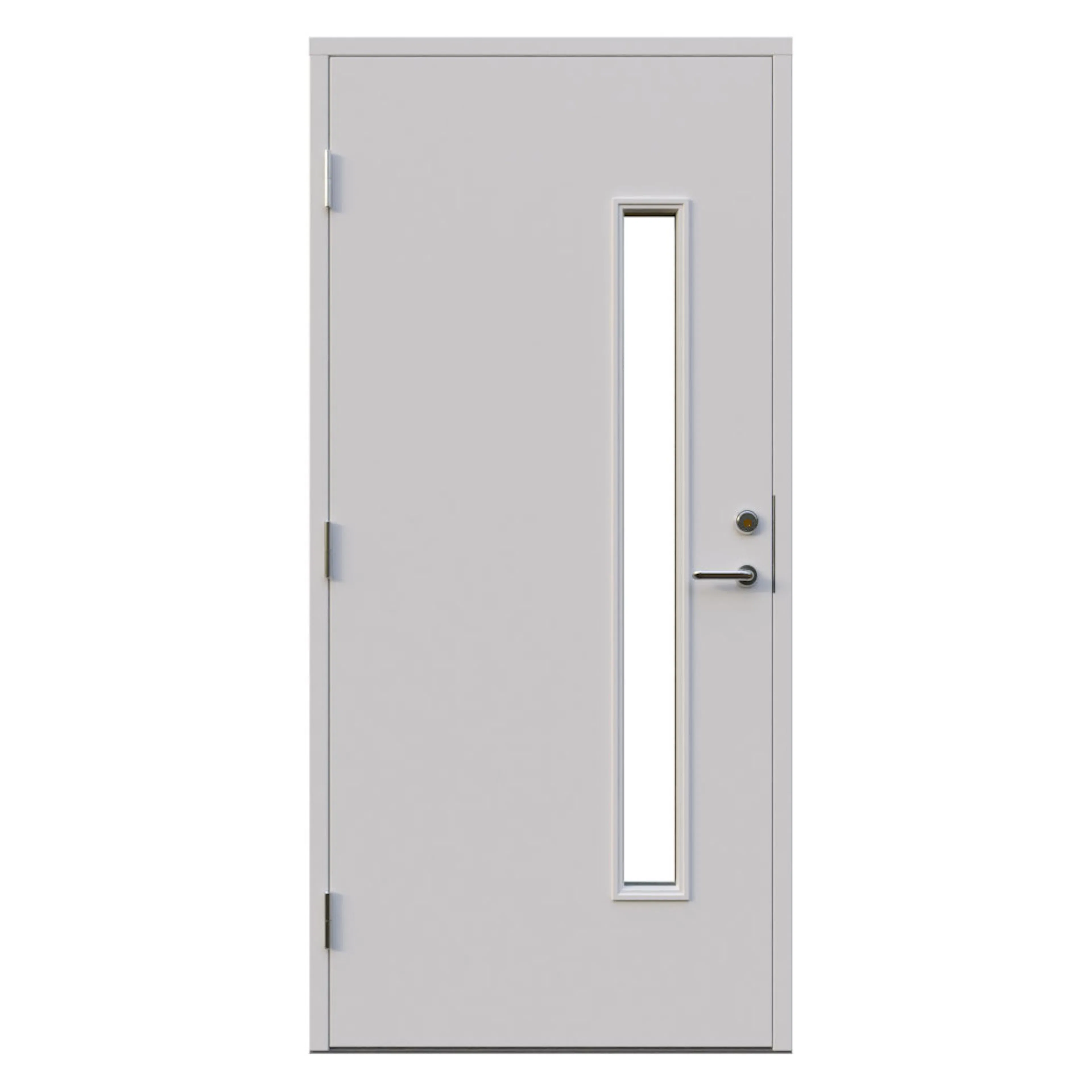 Almberg 9x21 V NCS S-0502-Y BxH: 90x210 cm, S-0502-Y, Vit, Vänster