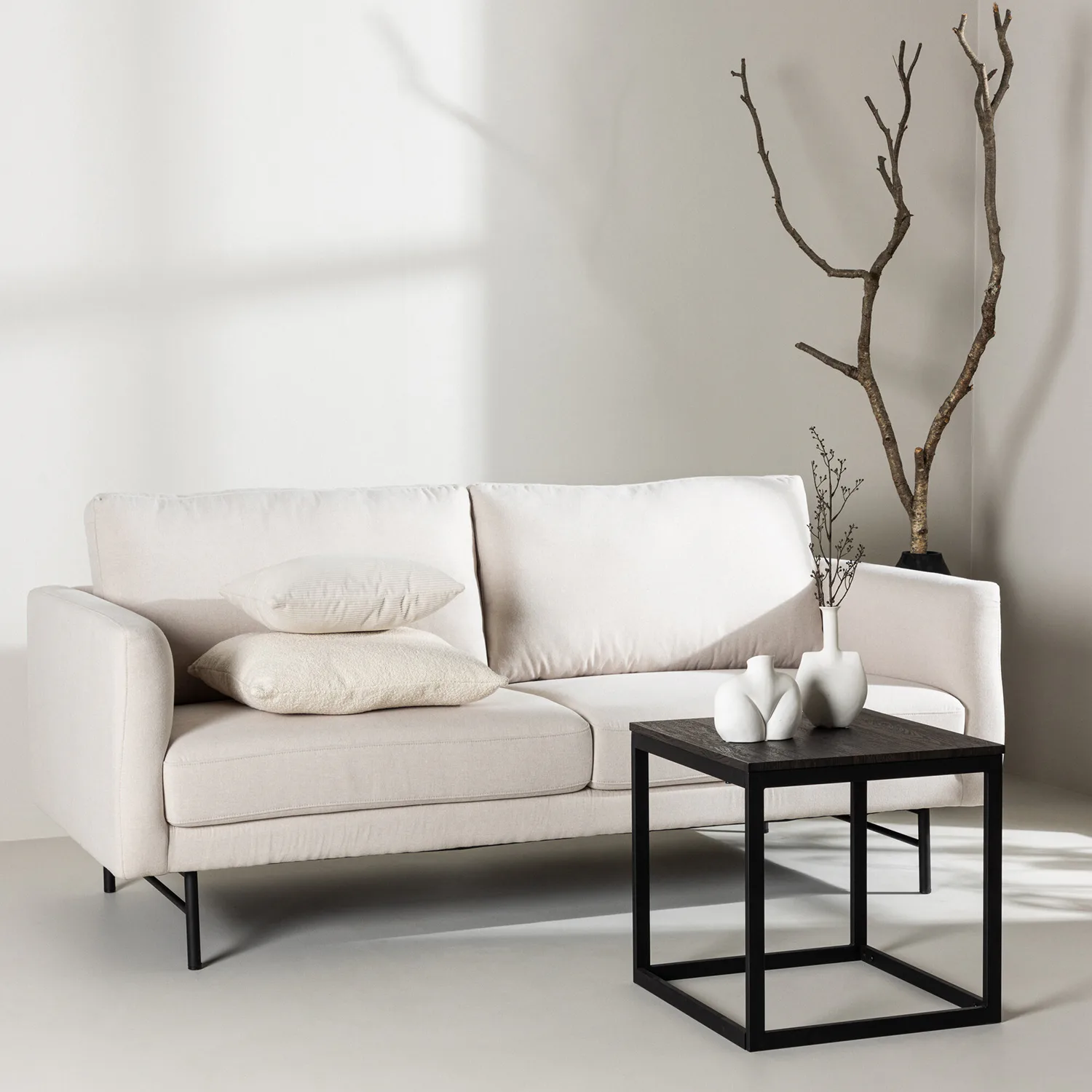 Sky 3-seat Sofa - White / Vit