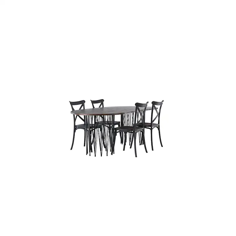 Matgrupp furniture/fashion Stone med 4 Crosett Stolar