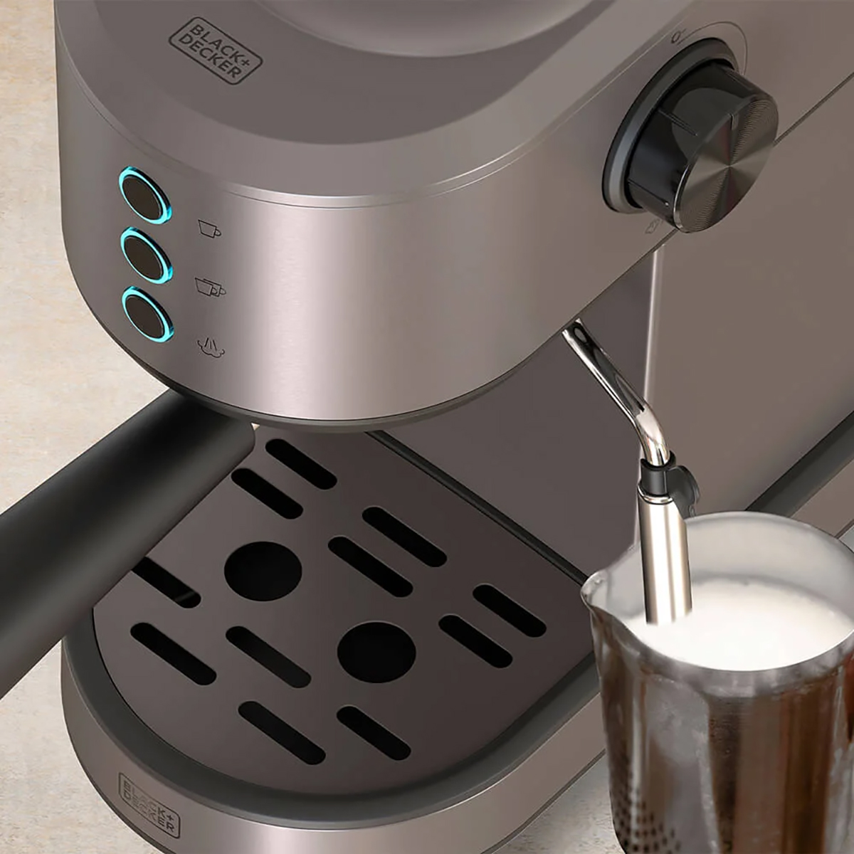 Espressomaskin BLACK+DECKER 20 Bar Flerfärgad - Kaffebryggare & Kaffekokare