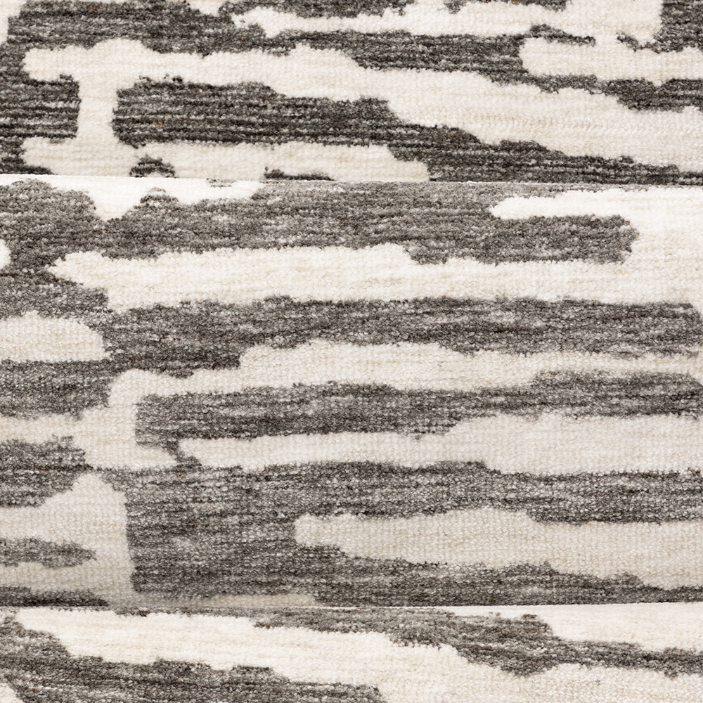 Milos Micropolyester - 230*160-Rectangular-White/Grey Grå, 160x230 cm