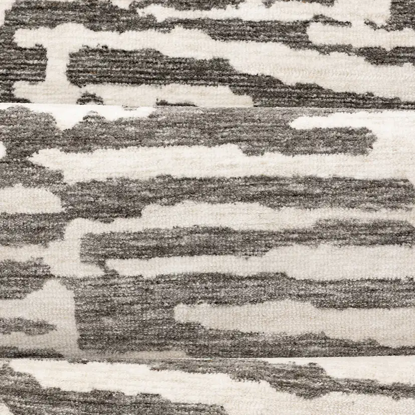Milos Micropolyester - 230*160-Rectangular-White/Grey Grå, 160x230 cm