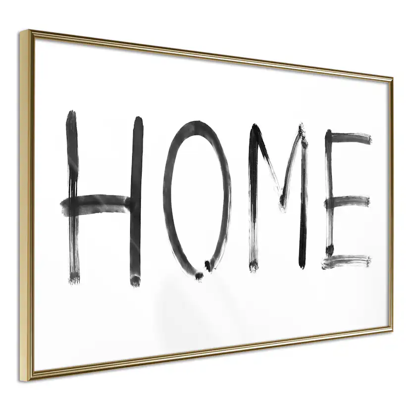 Poster Artgeist Affisch Black Home