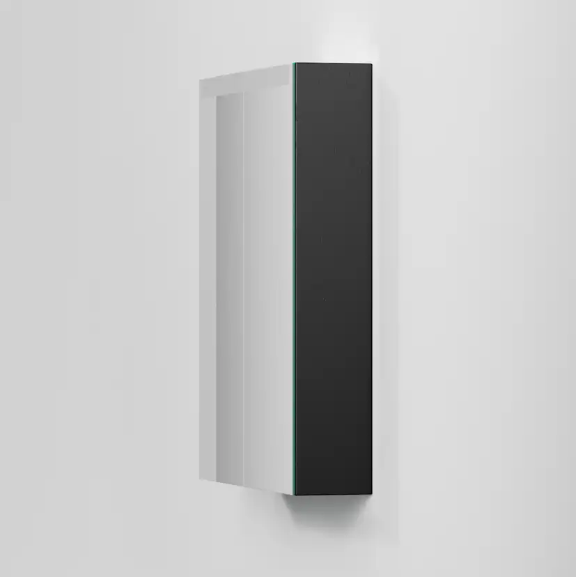 Spegelskåp STAGE 60,Black Oak, 2 Luckor Bredd: 600 mm, Black Oak, Dubbla luckor