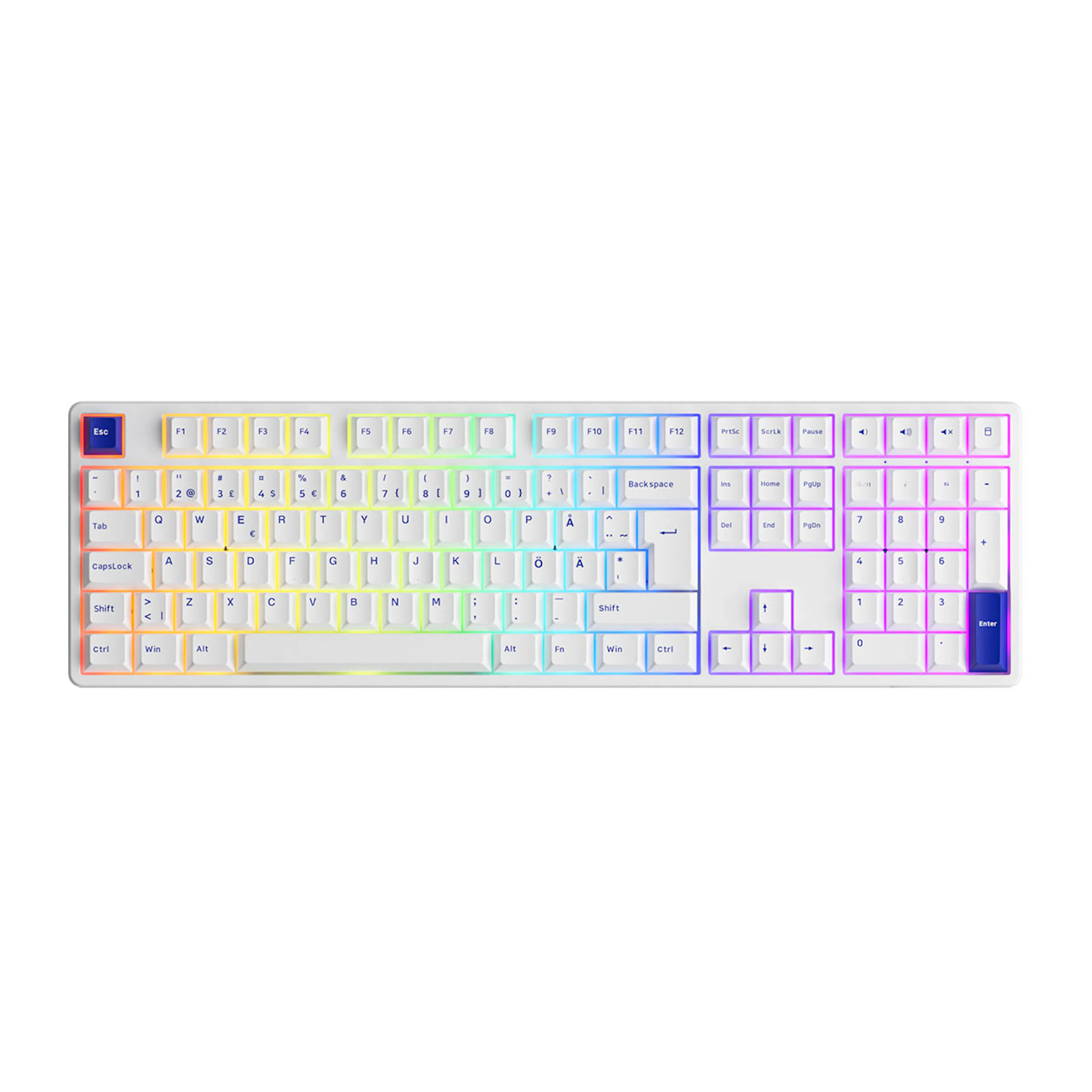 6925758621656 Blå/Vit, Brytare: Akko CS Jelly Silver