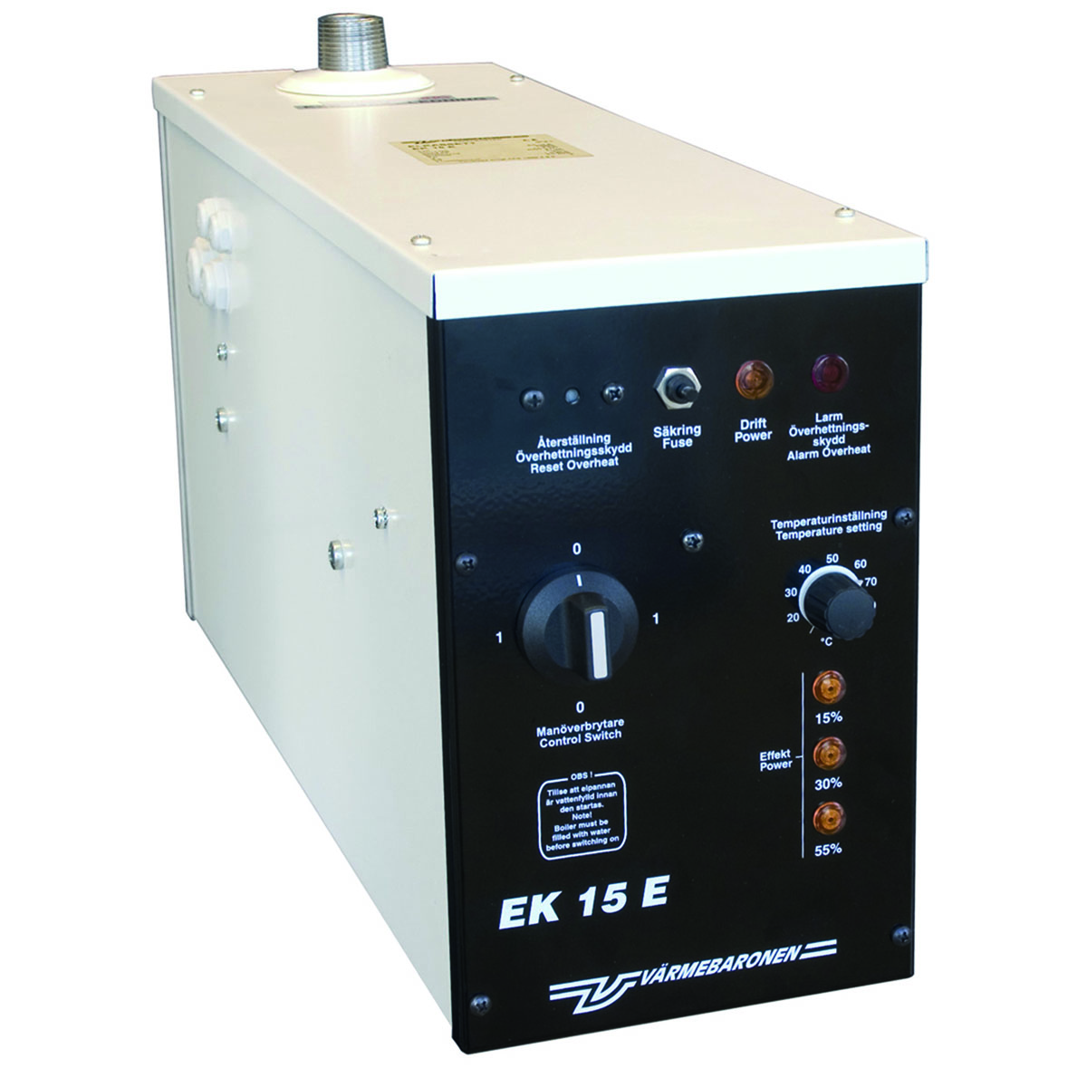Elkassett Värmebaronen EK15 7 Stegs