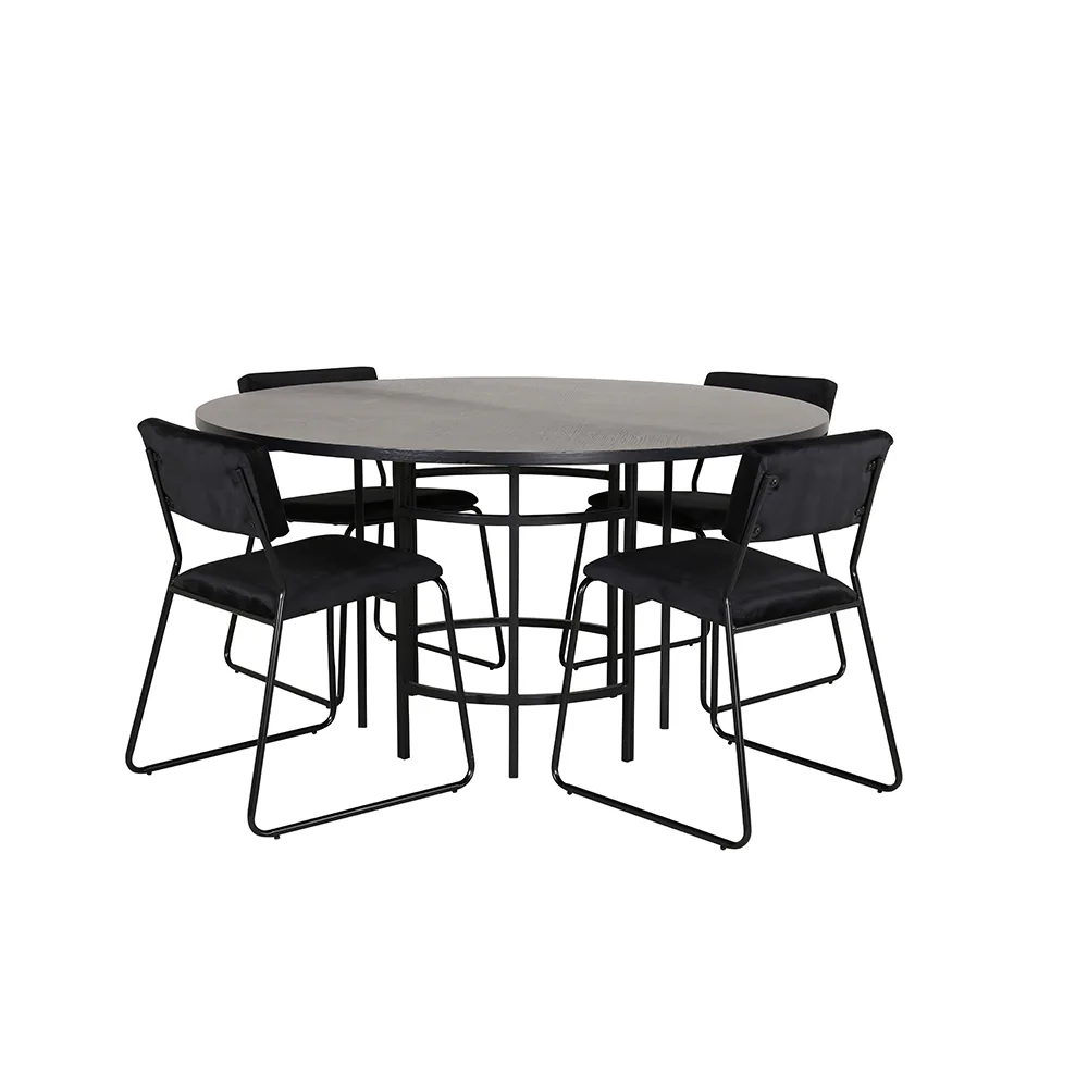 Matgrupp furniture/fashion Copenhagen Ø140 cm med 4 Kenth Stolar