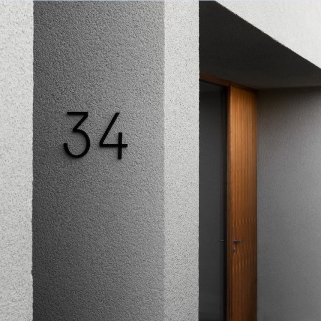 Husnummer Habo Selection Contemporary Små Svart