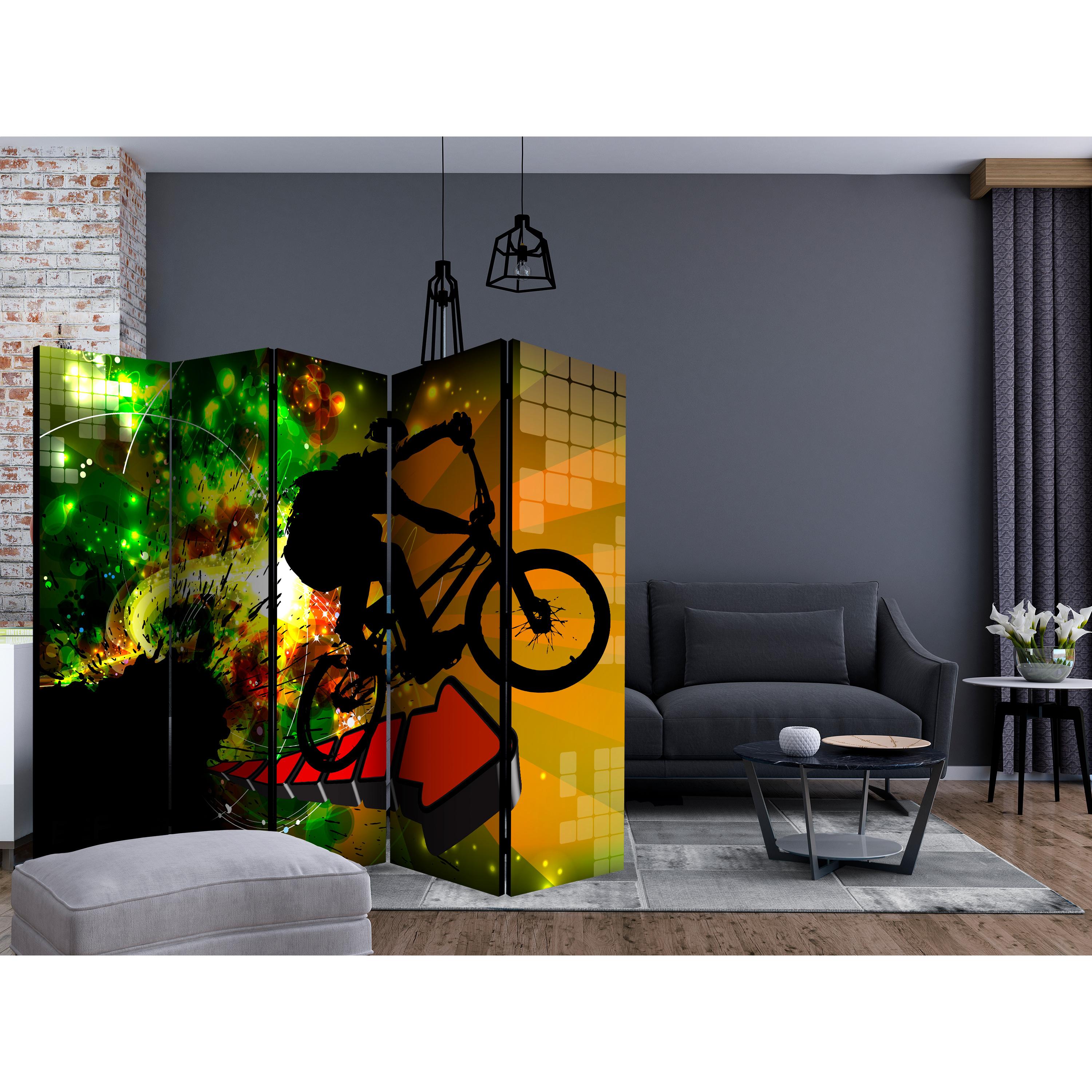 Rumsavdelare Skärmvägg Arkiio Bicycle Tricks II 225x172 cm