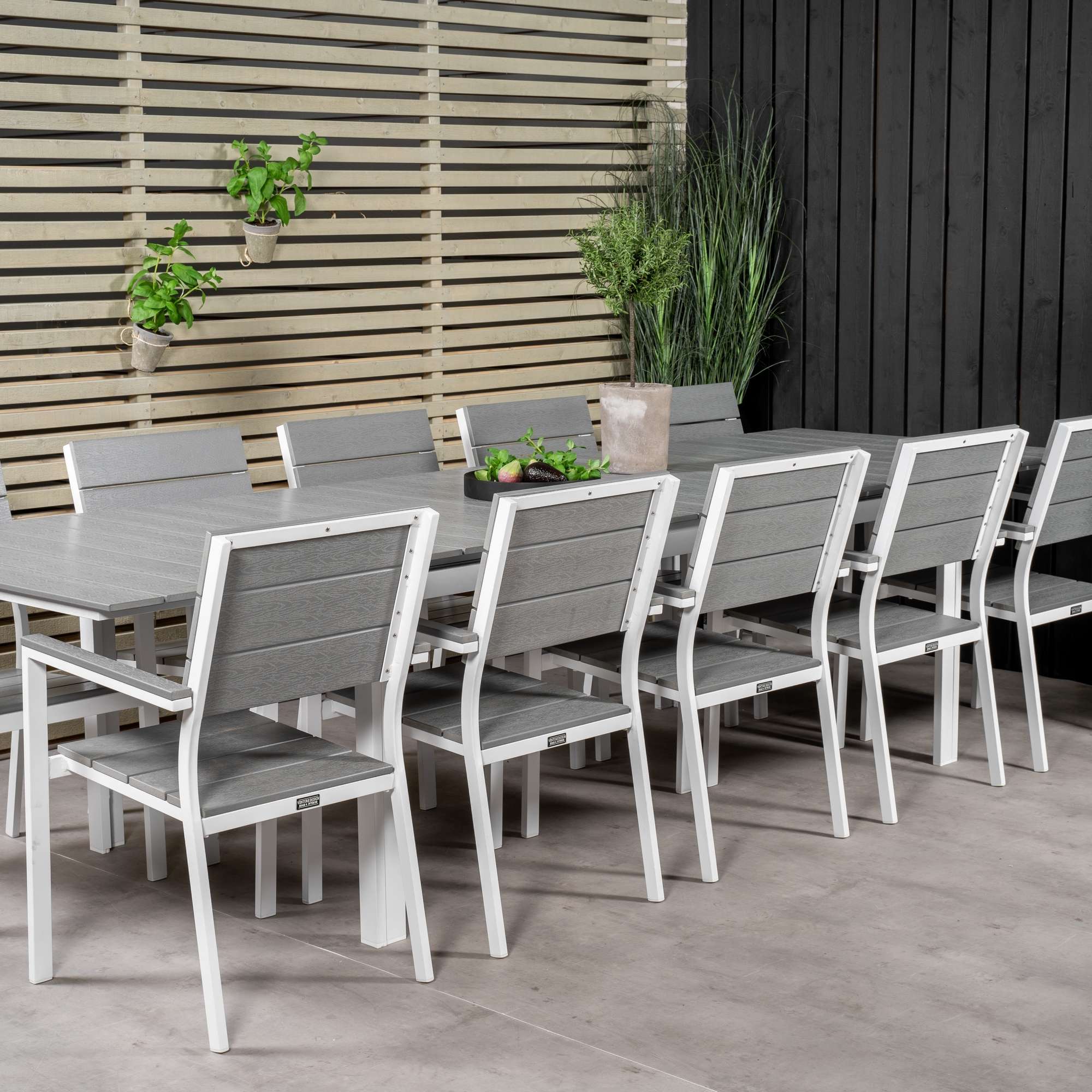 Matgrupp Venture Home Lova 224/324 med 10 Lova Matstolar