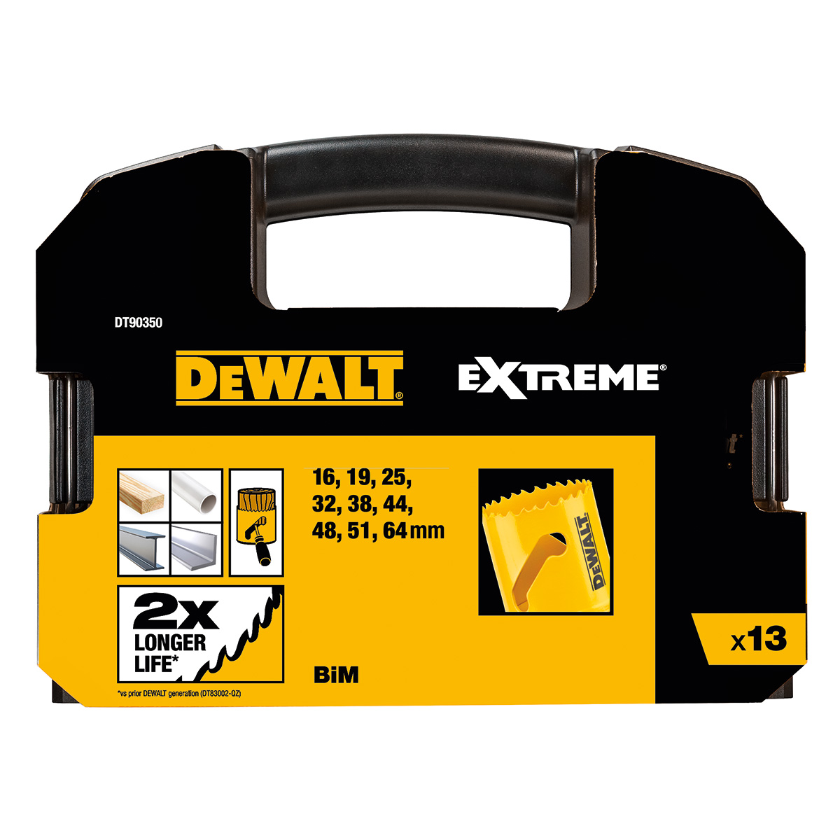 Hålsågsset Dewalt DT90350 Extreme 13 delar