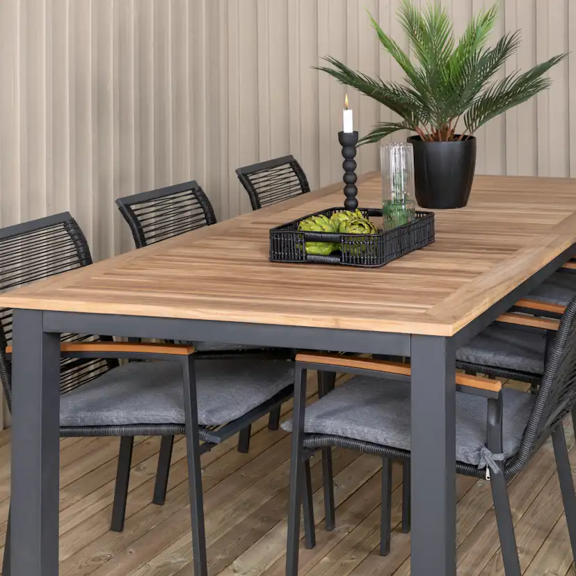 Matgrupp Venture Home Perla med 6 Douglas Matstolar
