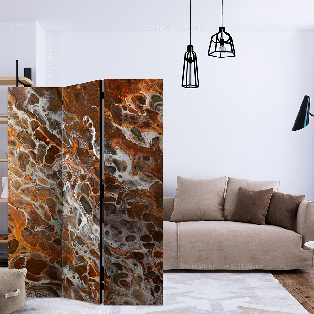 Rumsavdelare Skärmvägg Arkiio Brown Craters 135x172 cm