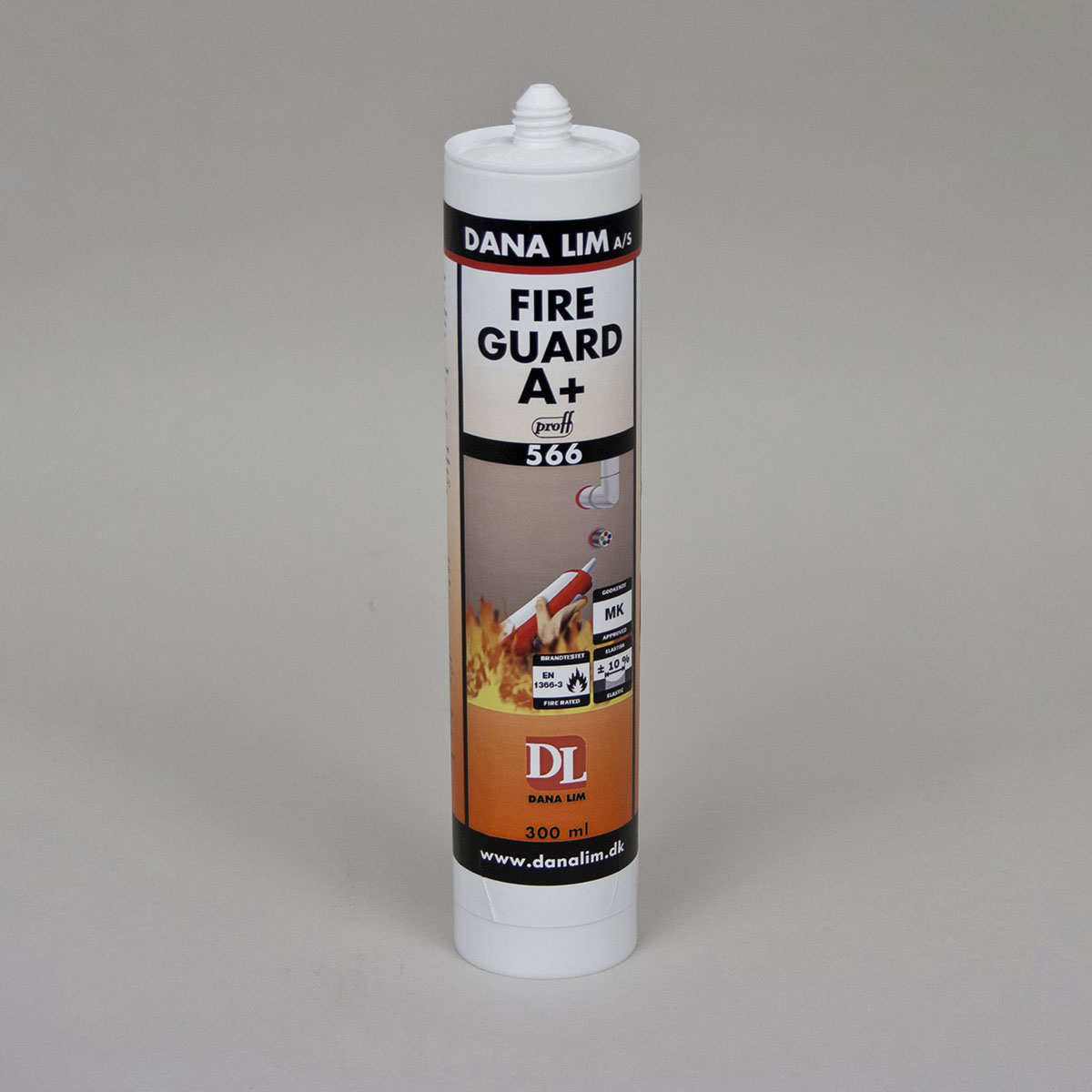 Brandfog Danalim Fireguard A+566 Akryl Vit 300 ml för Fogmassa