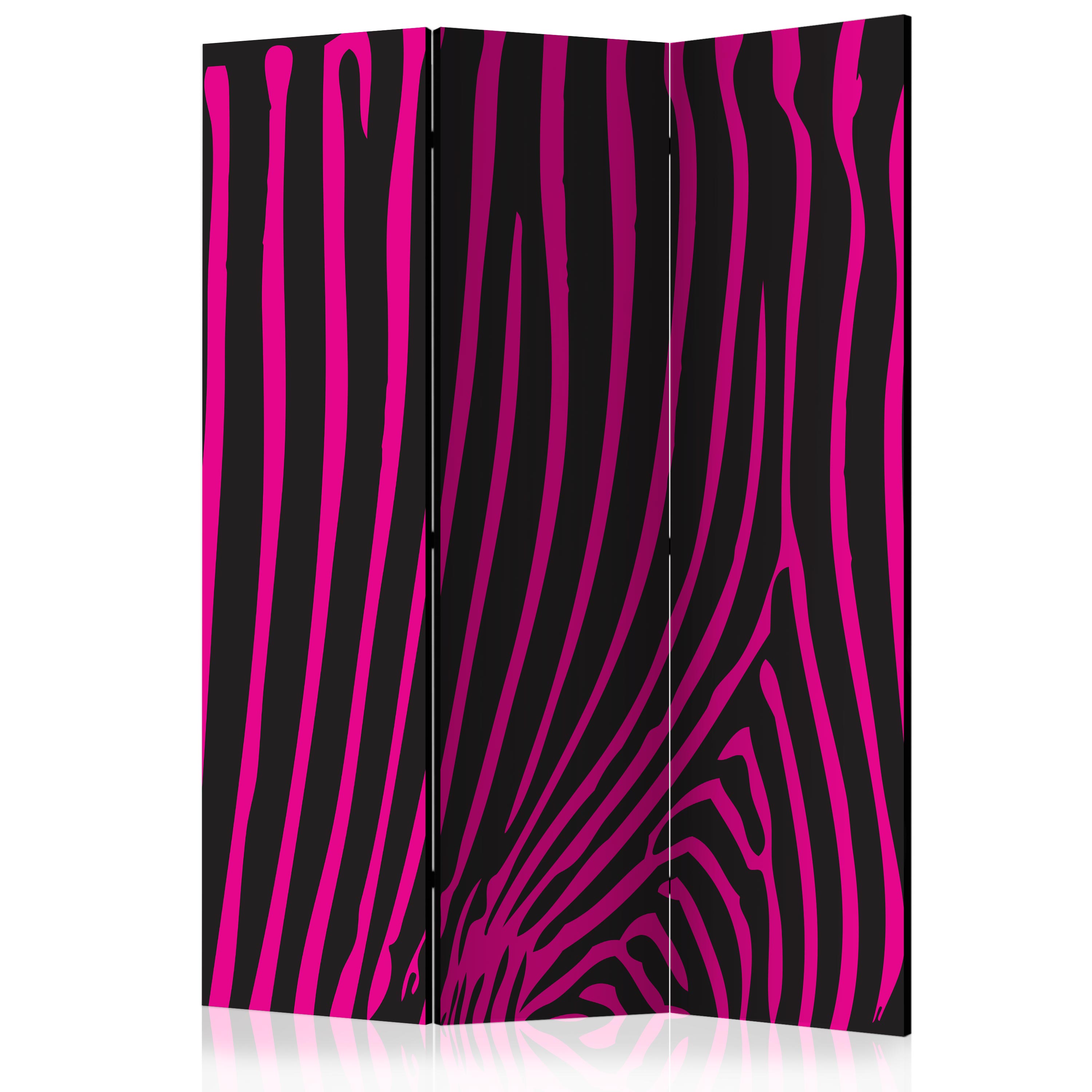 Rumsavdelare Skärmvägg Arkiio Zebra Pattern Violet 135x172 cm