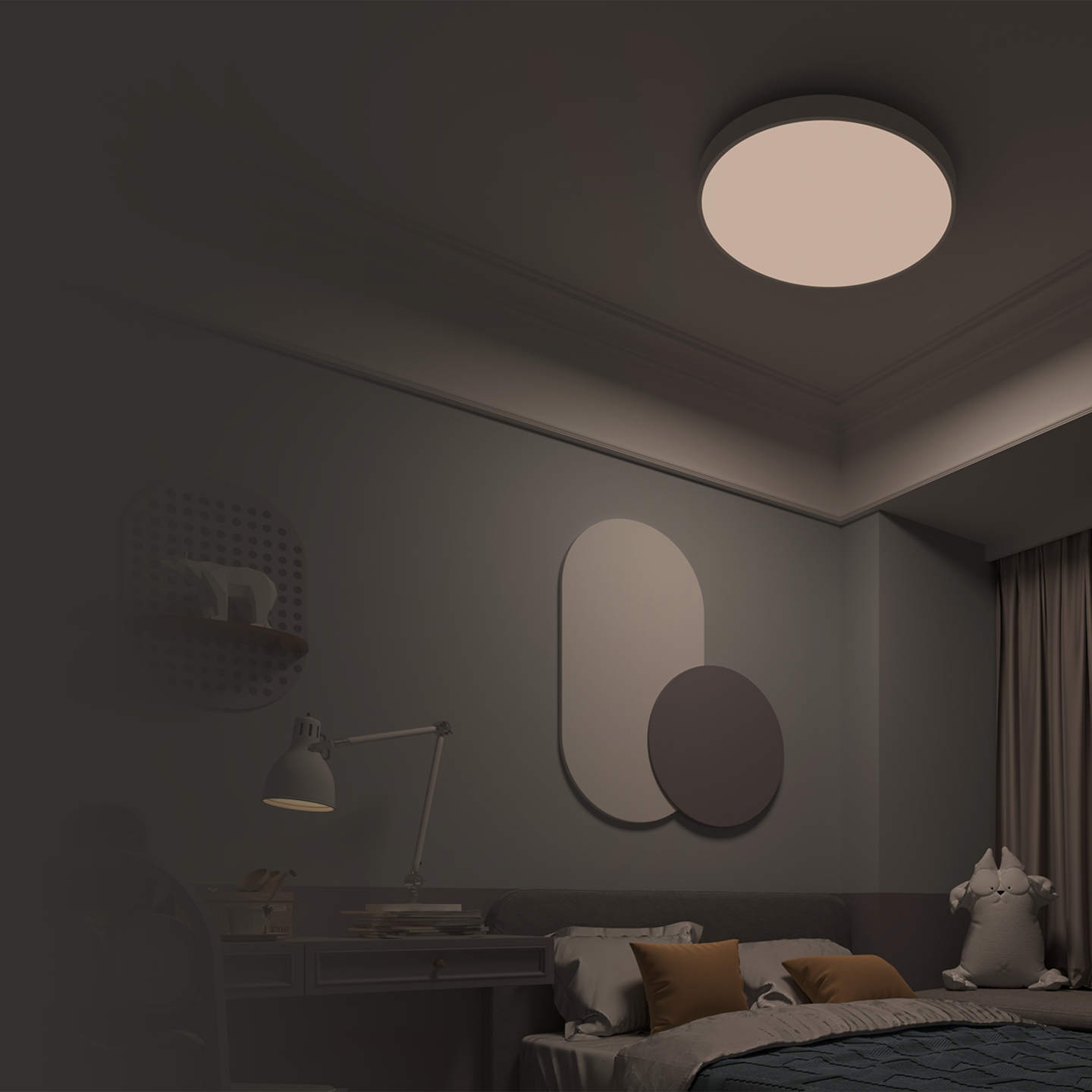 Taklampa Yeelight LED Arwen 550S, Vit- Smart Belysning