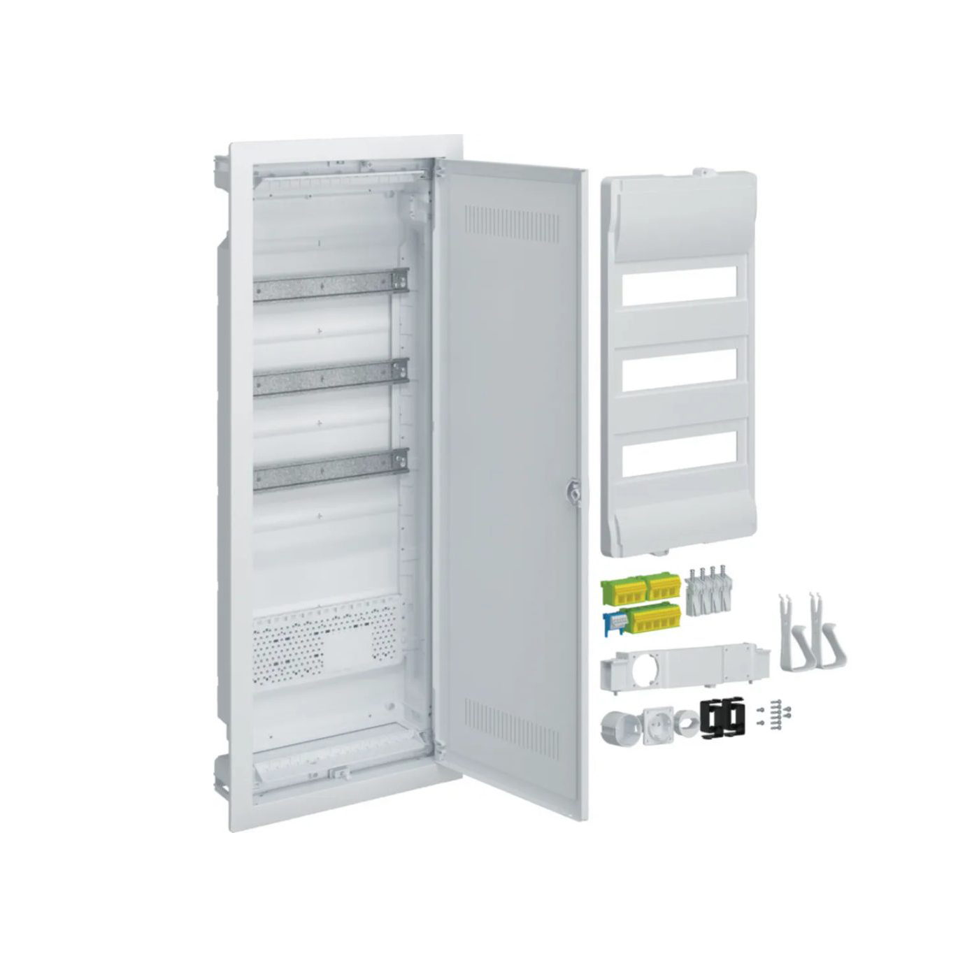 Kombicentral Hager Volta Hybrid för Hålvägg Mediaplåt + Plastdörr