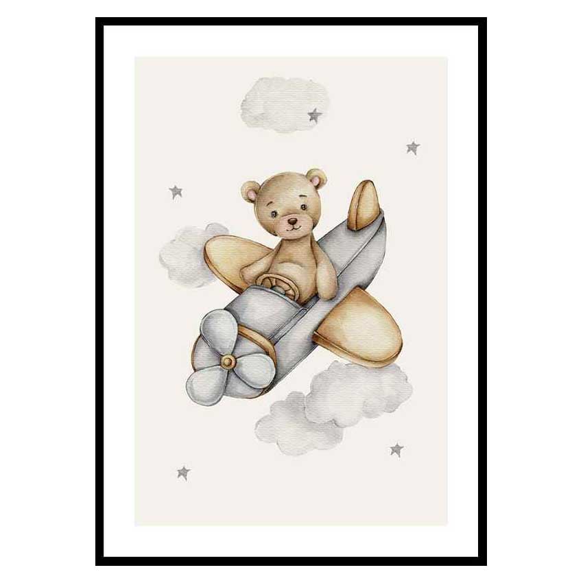 Poster Gallerix Airplane Teddy