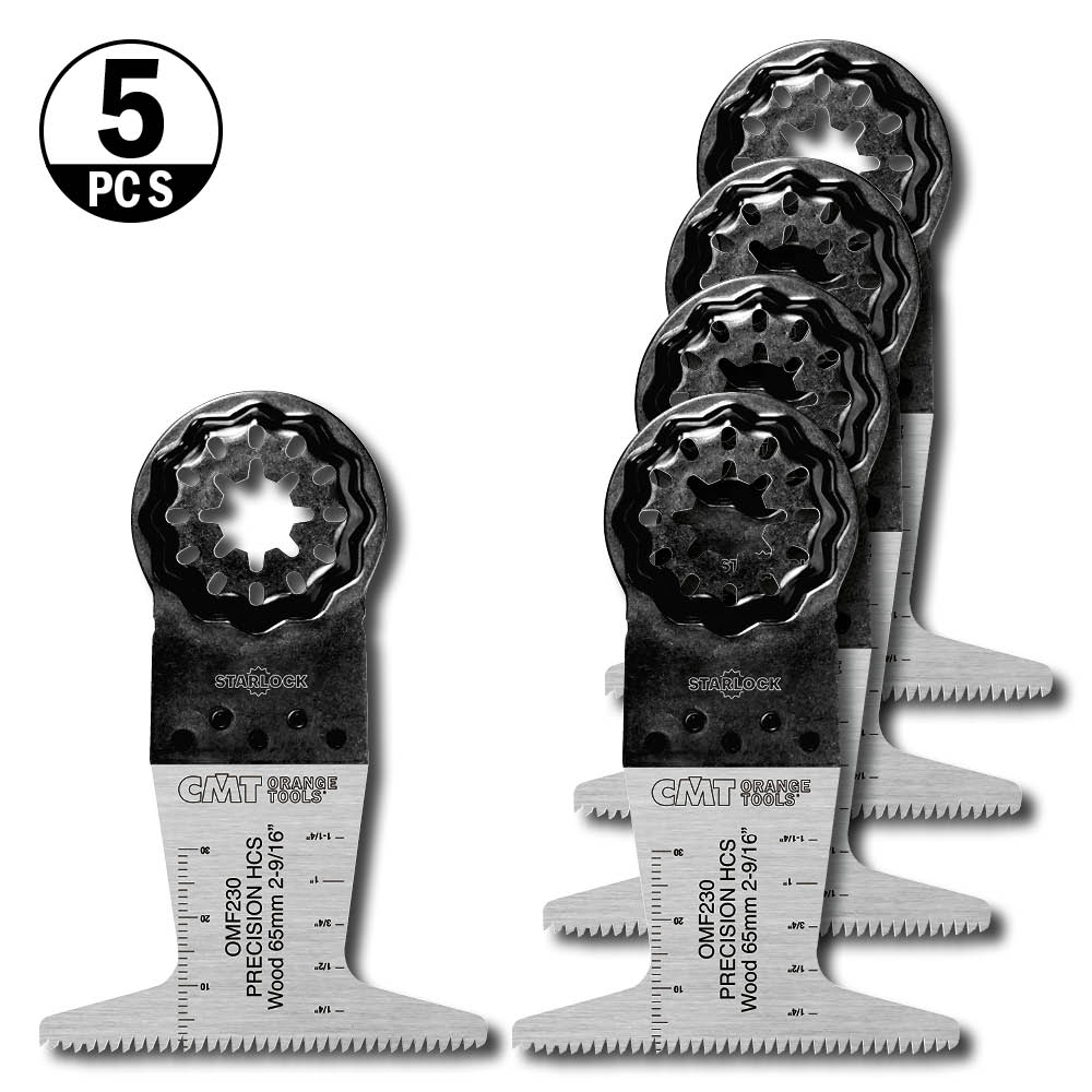 Starlock CMT Orange Tools 65x50mm BIM Trä 5 st OMF230-X5