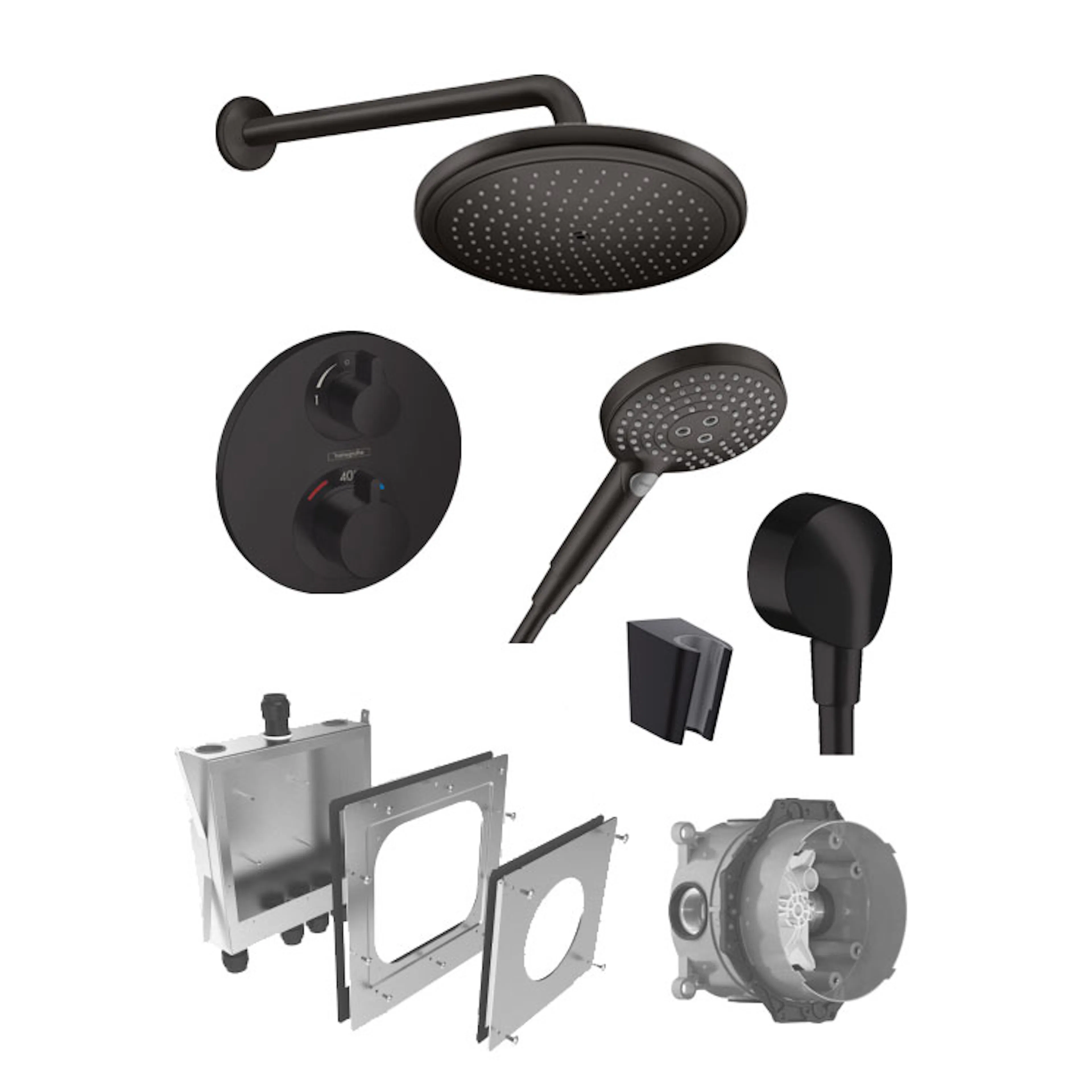 Takdusch Hansgrohe Ecostat S 280 Inbyggnadspaket