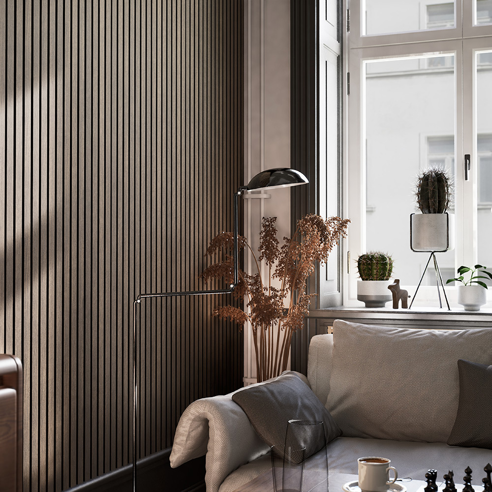 Akustikpanel Lundbergs 2780x615x20 mm 14 Ribbor
