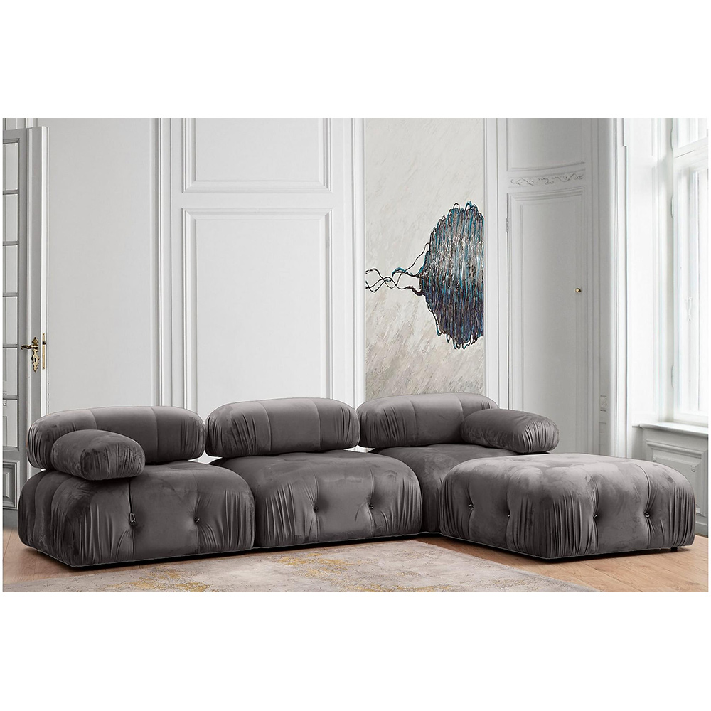Soffa In Living Bengul 3-sits med Divan/Fotpall