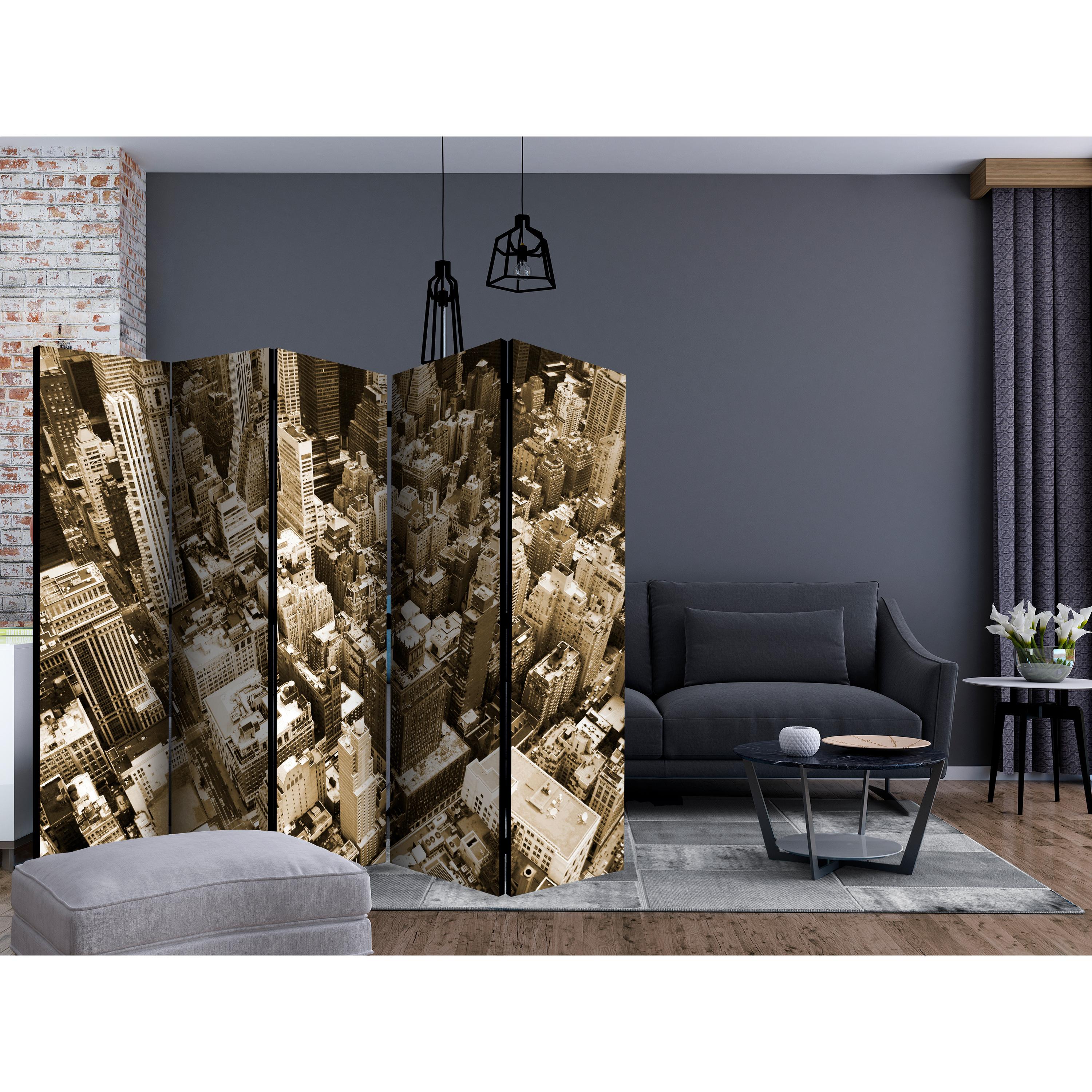 Rumsavdelare Skärmvägg Arkiio New York Manhattan II 225x172 cm