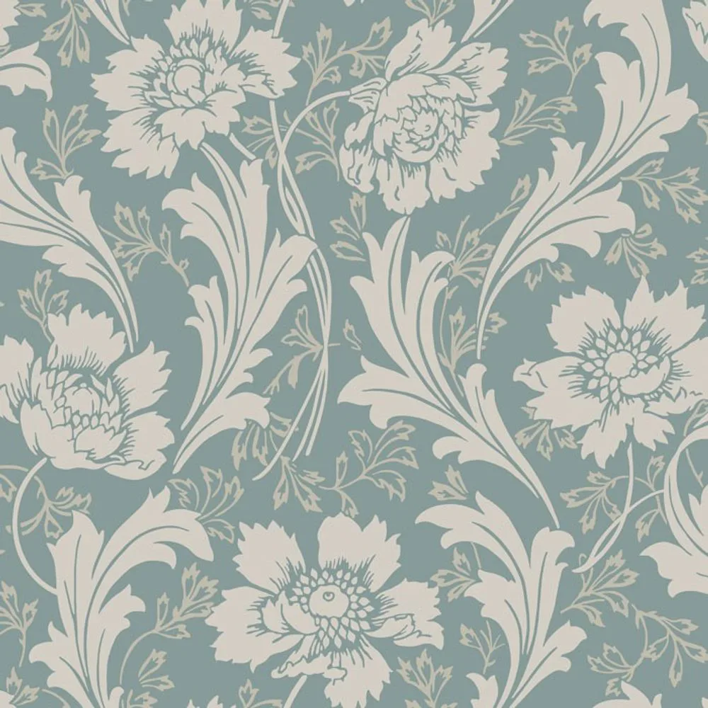 Tapet Duro Villastaden Classic Paper - Mönstrad Tapet i Jugendstil