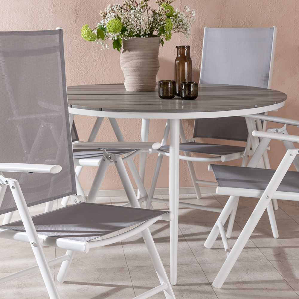 Matgrupp Venture Home Break Ø120 cm med 4 Break Stolar