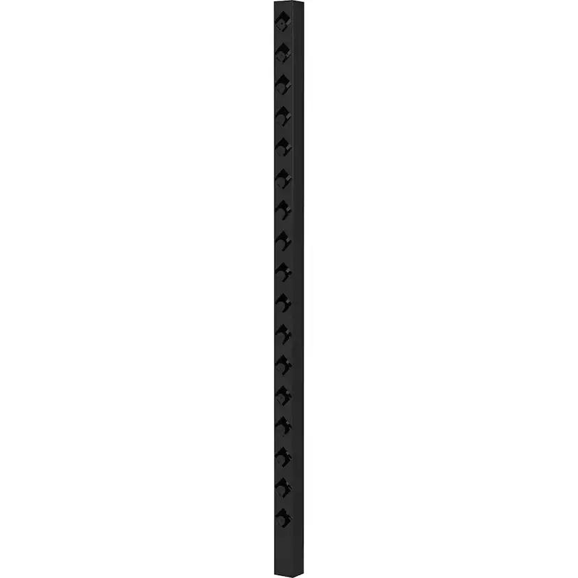Staketstolpe Öckerö 1770mm svart 70x70 Mellan Svart, Höjd: 1770 mm