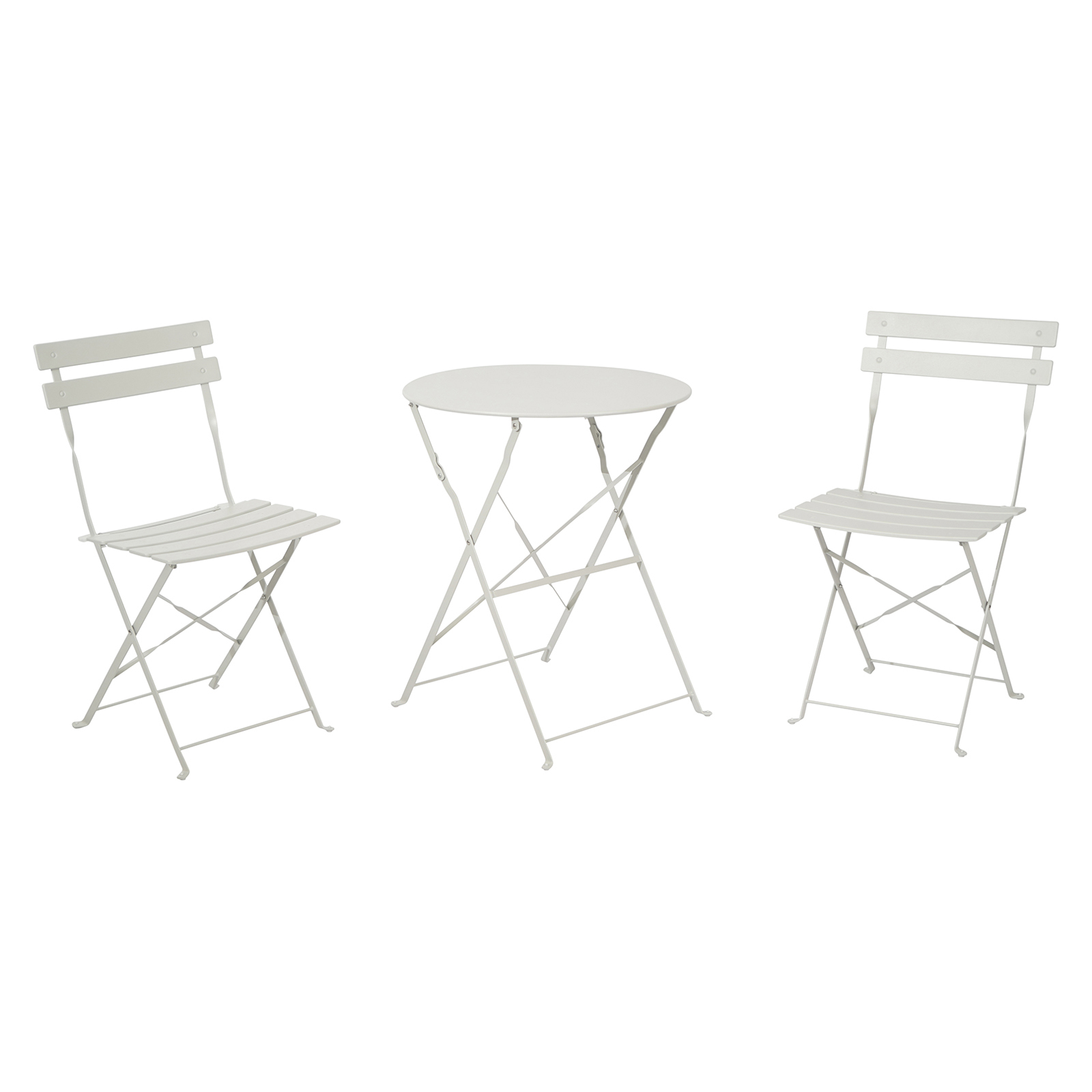 Caféset Outfit Sam 2st Fällbara Stolar med Bord Ø60 cm