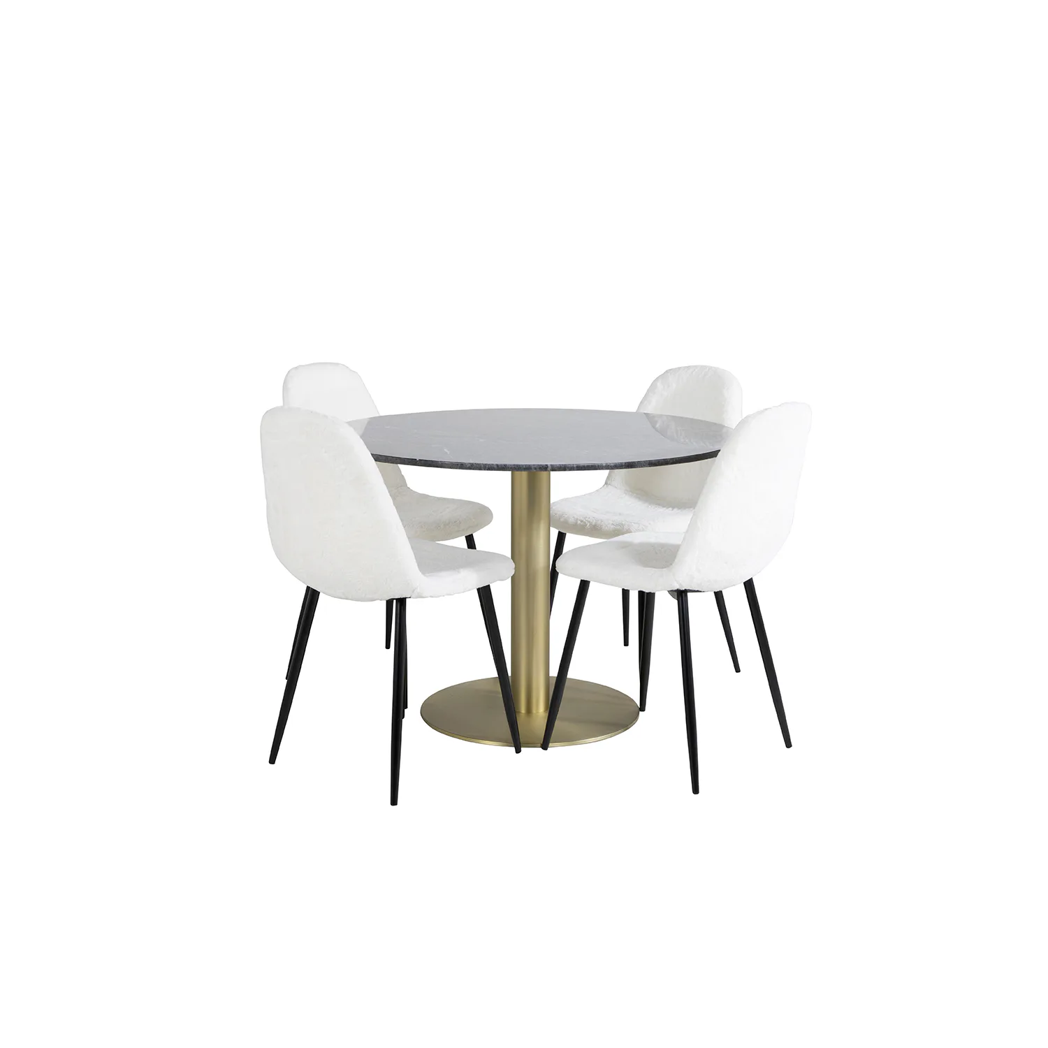 Matgrupp Venture Home Estelle med 4 Pooya Stolar PolyEstelletyg