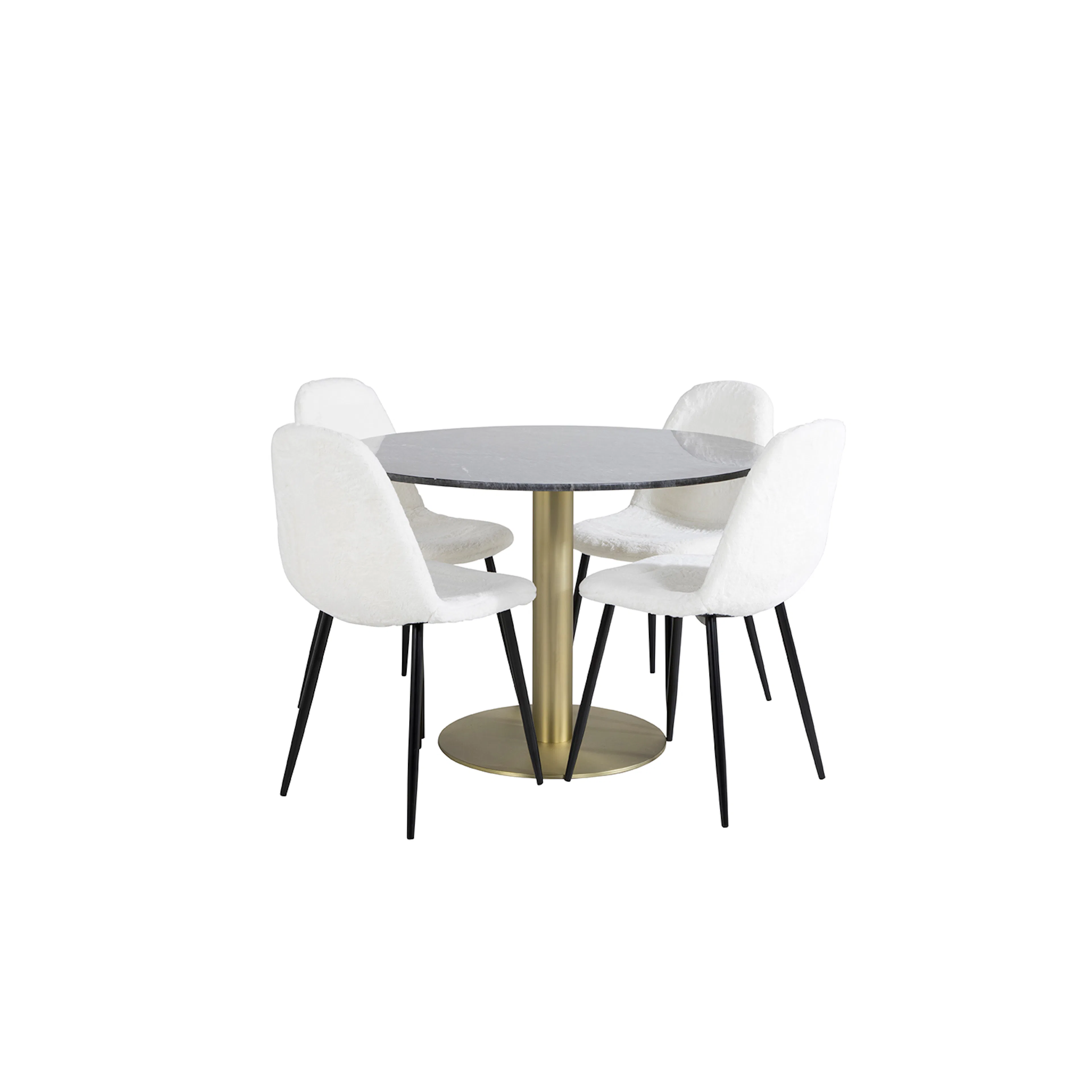 Matgrupp Venture Home Estelle med 4 Pooya Stolar PolyEstelletyg