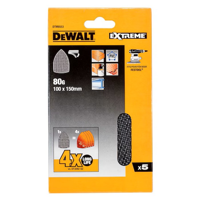 Slipnät DeWalt DTM8553 100x150mm 5