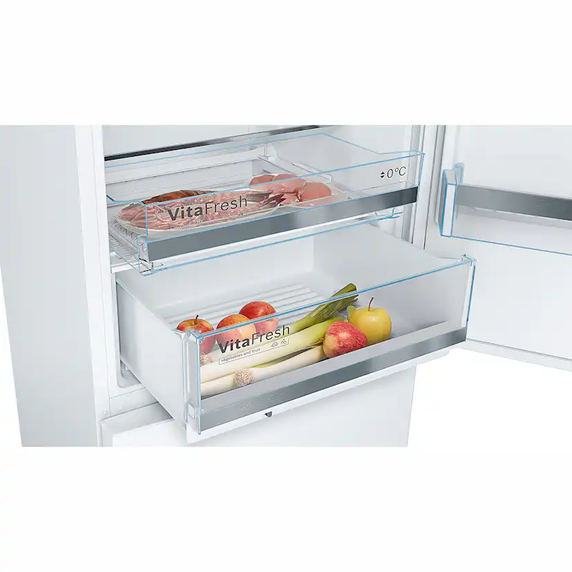 Fristående Kyl & Frys Bosch Serie 6 KGE49AWCA Vit