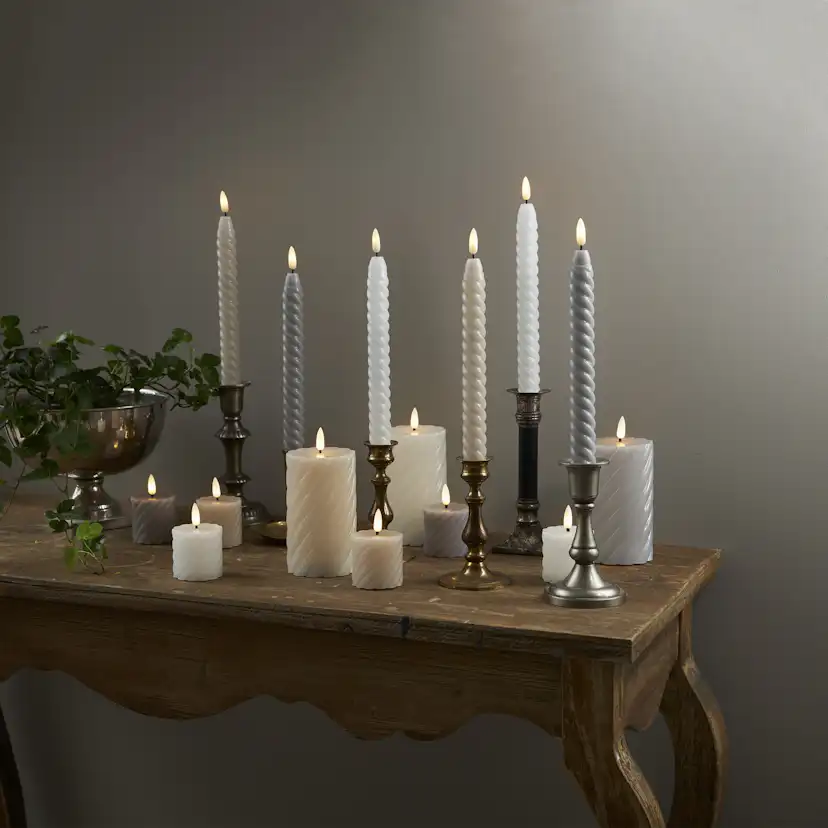 Blockljus Star Trading Flamme Swirl LED