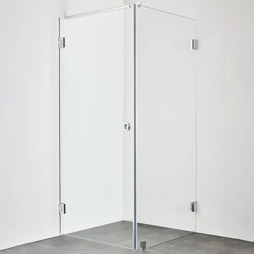 DUSCHHÖRN INFINITY COMBI DÖRR/VÄGG 100X90 KROM Krom, BxD: 1000 (Dörr) x 900 (Vägg) mm