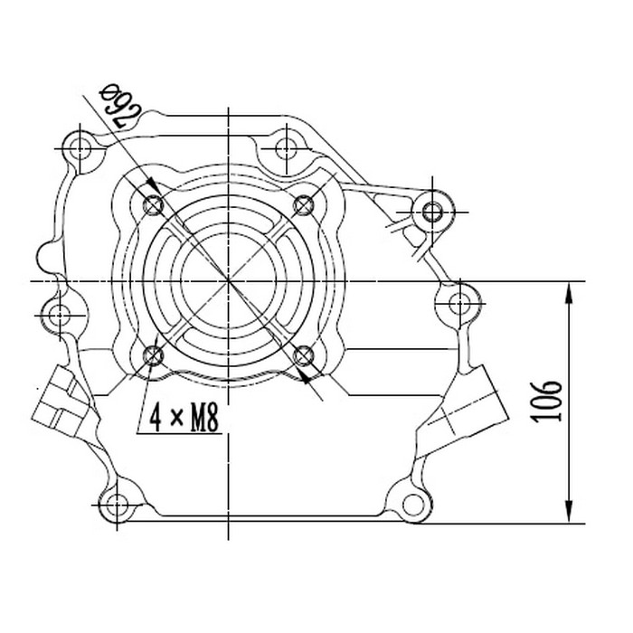 Motor Ducar DH225 2-Takt Bensin 6,4 HP
