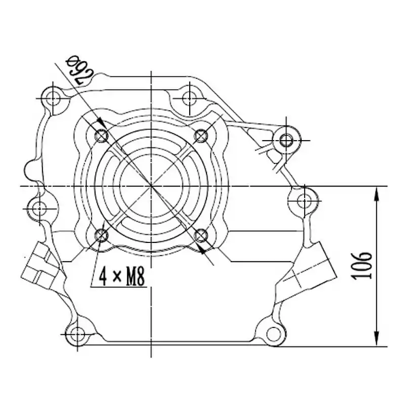 Motor Ducar DH225 2-Takt Bensin 6,4 HP