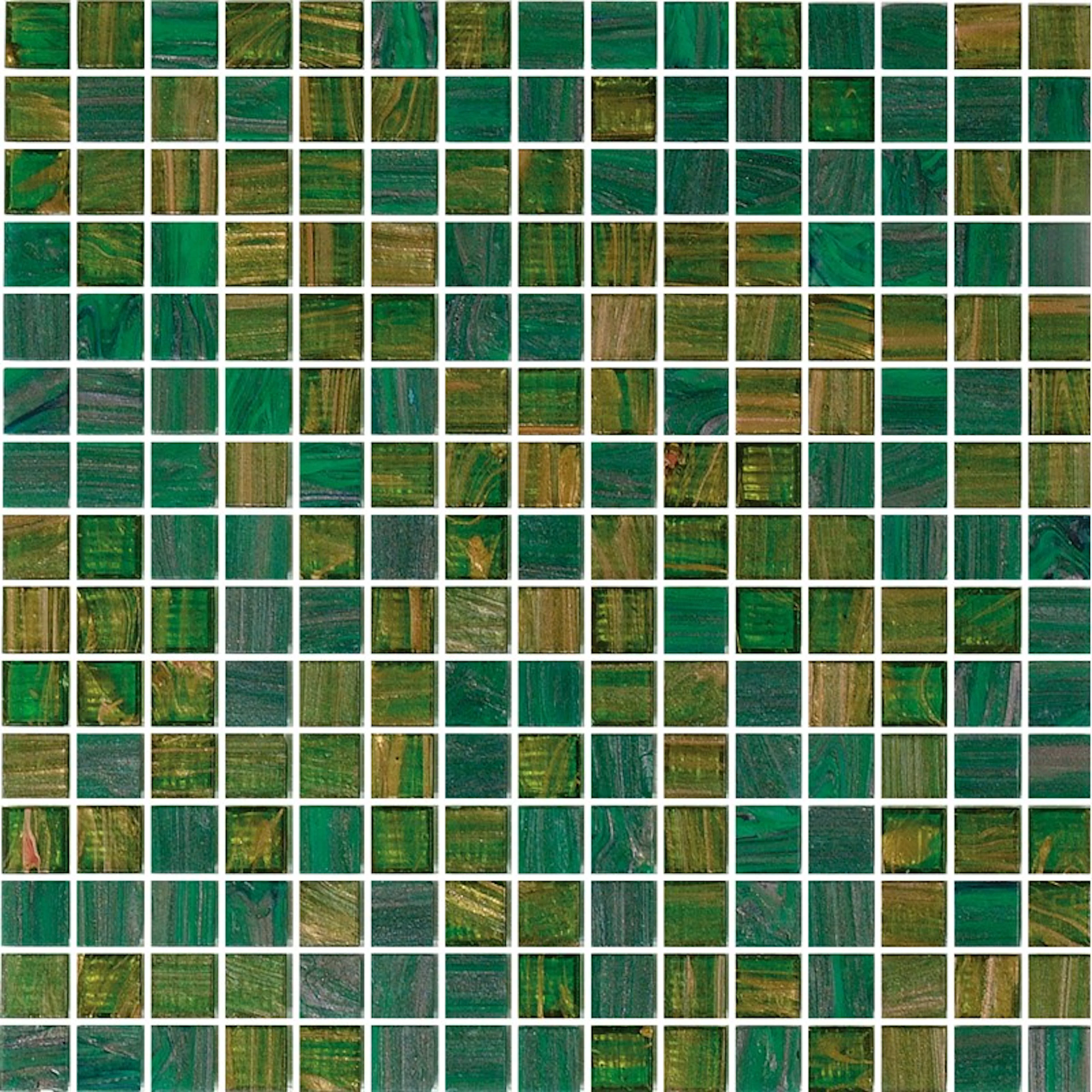 Klinker Konradssons Bisazza L'elba Mix Grön 2x2 cm