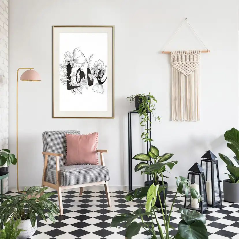 Poster Artgeist Affisch Love With Flowers