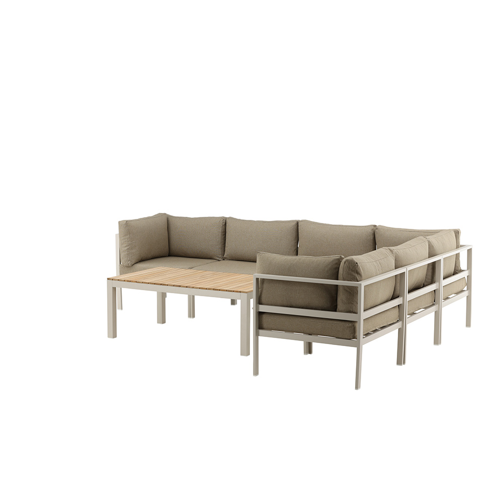 Loungegrupp Venture Home Copacabana 3+3 med Brasilia Soffbord